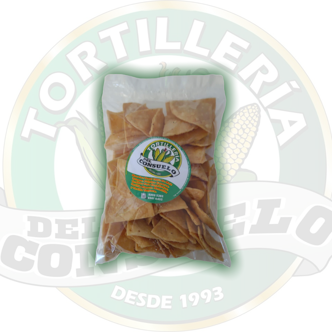 Totopos de maíz en Monterrey - Tortillería del Consuelo